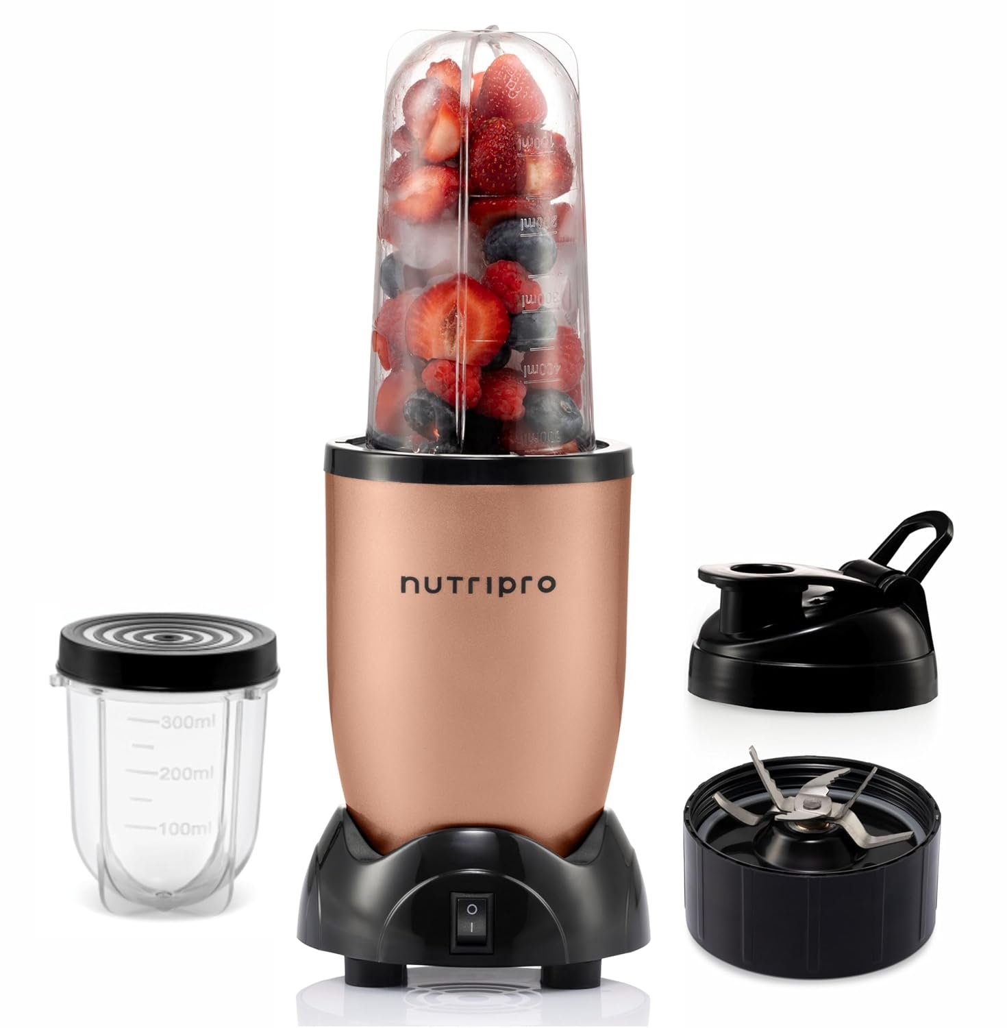 Nutripro Juicer Mixer Grinder Smoothie Maker - 500 Watts (2 Jars & 1 Blade) 1 Nutripro Juicer Mixer Grinder Smoothie Maker - 500 Watts (2 Jars & 1 Blade)